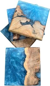 Durable and Stylish Wood <b>Epoxy</b> <b>Table</b> Coaster High Quality Mats & Pads for <b>Table</b> Protection Very Low Price - Product Image 5