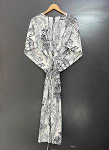 100% algodón Kaftan túnicas puro algodón Kaftan Festival ropa Kimono Kaftan - Product Image 2