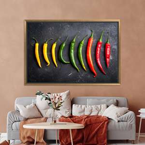 Vibrant Abstract <b>Canvas</b> Print: Modern, Elegant Wall Art,GOLD <b>FRAMED</b> <b>CANVAS</b> - Product Image 1