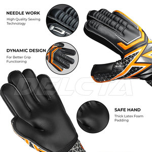 Gants de gardien de but fabriqués au Pakistan, prix bas, haute qualité, confortables, en cuir. - Product Image 5
