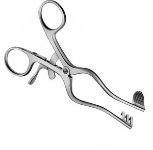 Écarteur auto-retenu 125 mm 5 "lame solide grossière dentelée gauche écarteur Adson chirurgical - Product Image 5