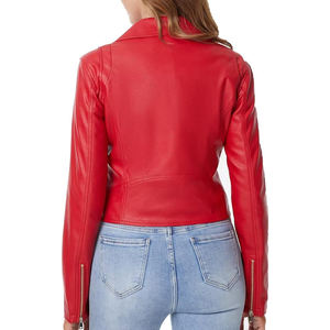Blouson en cuir classique pour femme, design intemporel, matière durable, idéal pour les tenues décontractées et les activités de plein air - Product Image 3