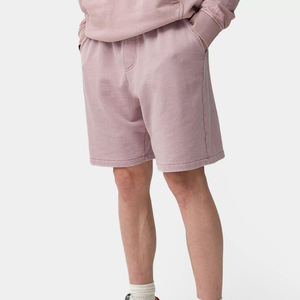 Pantalones cortos de chándal de algodón informales OEM para hombre Jogger de secado rápido con diseño de patrón sólido de logotipo personalizado - Product Image 2