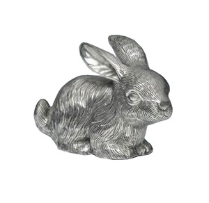 Urna de cremación de conejo de aluminio con latón, suministros funerarios con acabado antiguo, urna para cenizas conmemorativas para mascotas - Product Image 6