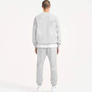 2023 vêtements de sport pour hommes brodé Logo Club gris anthracite pull sweats à col rond - Product Image 6