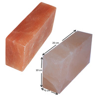 Briques de sel de l'Himalaya 100% pur, taille 20x10x5cm, pour les murs de grottes de sel, vente en gros, briques de sel de l'Himalaya pour les murs