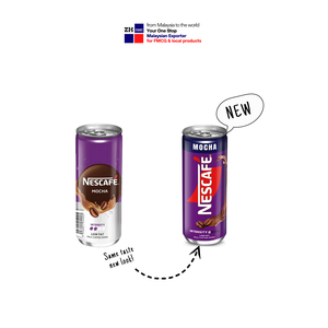 NES CAFE Mocha Can 240ml leche baja en grasa café chocolate bebida nuevo paquete listo para beber lata púrpura Malasia compra directa de fábrica a granel - Product Image 1