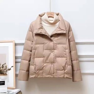 แจ็กเก็ตผ้าฝ้าย100% ใส่ได้ทั้งชายและหญิง, ใหม่แจ็คเก็ตผ้าฝ้ายด้านหน้าโลโก้พลัสไซส์ - Product Image 4