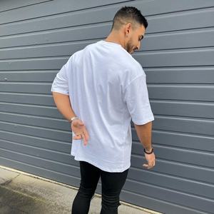 T-shirt Homme Personnalisé de Haute Qualité, Col Rond, Grande Taille, Décontracté, Uni, 100% Coton, Grammage Lourd, Luxe, Épaules Tombantes, T-shirt Vierge pour Homme - Product Image 4