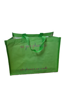 Sac cadeau réutilisable laminé à poignée moyenne, personnalisé, non tissé, pliable, ECOBAG VINA modèle E02, fabriqué au Vietnam - Product Image 4