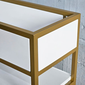 KTB68135 Standing Type Decorative Shelf 120x30x110cm with <b>Plant</b> Compartment for Living Room - Product Image 4