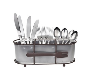 Galvanized Decorative Metal <b>Kitchen</b> <b>Utensil</b> Organizer <b>Kitchen</b> <b>Utensils</b> Set <b>Holder</b> - Product Image 5