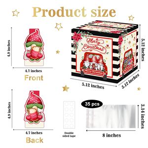 Scatola di <span class=keywords><strong>natale</strong></span> per soldi con <span class=keywords><strong>buon</strong></span> <span class=keywords><strong>natale</strong></span> sacchetti trasparenti per bambini adulti - Product Image 2