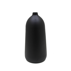 Florero de Metal de alta calidad con acabado negro para el hogar, sala de estar, jarrones de Metal decorativos de mesa hechos a mano a granel - Product Image 2