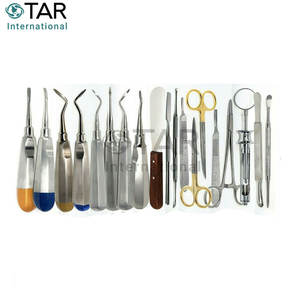 Juego de 35 Piezas de Instrumental Médico Profesional para Cirugía Dental Oral, Elevadores y Fórceps para Extracciones Dentales - Product Image 4