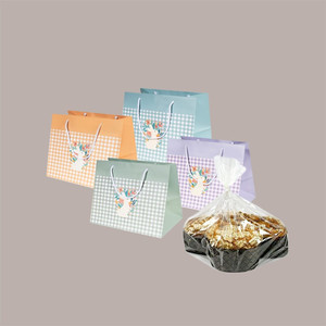 Elegante Juego de 12 Piezas de Artículos Modernos de Papel para Pascua, Soporte para Paloma con Diseño Gráfico Cuadrado, 32+22 x 26 cm, Surtido para Compradores - Product Image 2