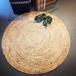 Alfombras de mimbre Natural para algas marinas, Alfombra de paja duradera tejida a mano - Product Image 3