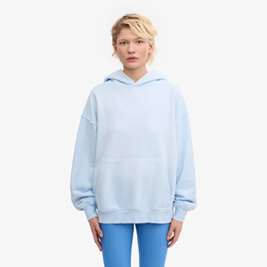 Sudadera con Capucha de Alta Calidad para Mujer, 100% Algodón, Estilo Casual Urbano, Oversize, Felpa Francesa, Ecológica, con Logotipo Frontal, para Invierno - Product Image 1