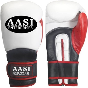 Guantes de Boxeo Deportivos AASI ENTERPRISES AE-786 de Cuero de Calidad con Correa Marrón y Negra para Uso en las Cuatro Estaciones, Detección de Agujas en la Muñeca - Product Image 6