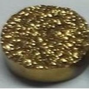 Natural 10*12mm plano ovalado color dorado Druzy ovalado piedra preciosa suelta - Product Image 1