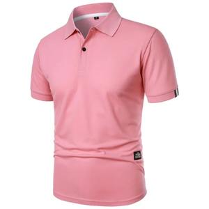 Polo à manches courtes en toile de coton 100% pour hommes, t-shirts à boutons de couleur unie, streetwear léger à revers pour le sport et le décontracté - Product Image 6