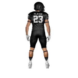 Fabrication en usine de maillots courts en sergé sublimés ensembles d'uniformes d'équipe de football américain - Product Image 4