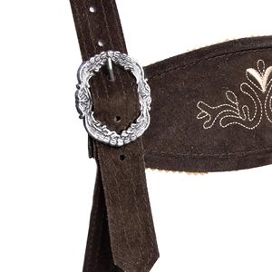 Ropa informal de cuero genuino bávaro Diseño de bordado personalizado Lederhosen con bolsillos de cintura media Pantalón largo hasta la rodilla - Product Image 3