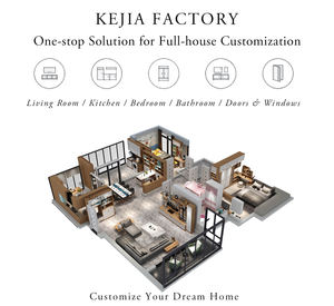 KEJIA Cucina Completa di Design Moderno Mobili per Cucina Modulari in Legno Massello con <span class=keywords><strong>Isola</strong></span> - Product Image 6