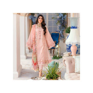 Beaux nouveaux designs pour femmes Collection d'été Style indien pakistanais décontracté Shalwar Qameez longue soie coton pour adultes - Product Image 4