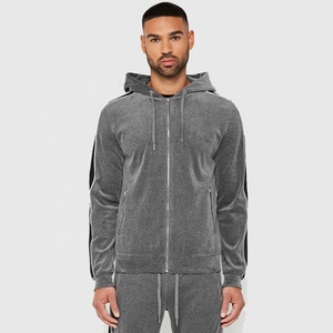 Sweat à capuche zippé personnalisé imprimé bouffant sweats à capuche pour hommes sweats à capuche zippés à fermeture éclair manches longues vêtements de sport - Product Image 1
