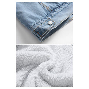 เสื้อแจ็คเก็ตยีนส์ดีไซน์คลาสสิกสำหรับผู้ชาย ระบายอากาศได้ดี สีพื้นเรียบง่าย ผ้าทันสมัยสำหรับผู้ชาย - Product Image 4