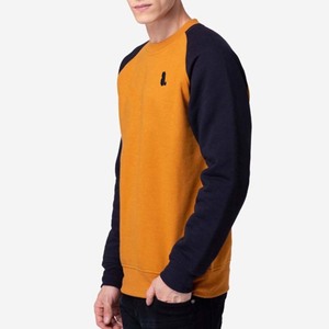 Nouveau automne hommes col rond pull 100% coton respirant poids lourd tricoté tissu surdimensionné décontracté Vintage imprimé - Product Image 5