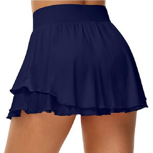 Jupe de tennis taille haute pour femmes de haute qualité vêtements de sport en polyester respirants avec jupe personnalisable shorts pour femmes - Product Image 2