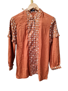 เสื้อบาติก nadira สำหรับผู้หญิงแฟชั่นวินเทจผ้าฝ้ายถักทอสไตล์วินเทจฤดูร้อน - Product Image 4