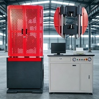 Machine d'essai universelle servo-électrohydraulique contrôlée par ordinateur ASTMA370, détecteur de compression, dispositif de flexion