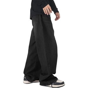 Pantalones Vaqueros Elásticos de Calle para Hombre, Pantalones Cargo de Mezclilla, Lavado, Color Sólido, Múltiples Bolsillos, Casuales, Cintura Media, Ligeros, para Verano e Invierno - Product Image 2