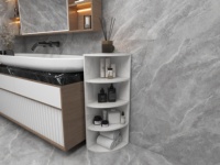 Étagère MUSVENUS moderne en panneaux de particules de 18 mm, multi-usages, écologique, démontable, trois options de couleurs, chambre à coucher, salon