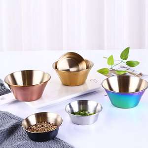 Mini bols en acier inoxydable de qualité supérieure fabriqués en Inde petit restaurant en métal tasse à confiture pour les cornichons au barbecue cadeaux de trempage - Product Image 6