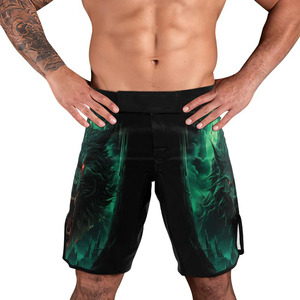 กางเกงขาสั้น MMA แห้งเร็วสำหรับใส่เล่นกีฬาพิมพ์ลายพิมพ์ซับลิเมชันตามสั่งโลโก้บริการลูกค้า | บริการ OEM - Product Image 4