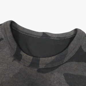 Camo Design Crew Neck Sudadera Algodón Blended Streetwear Basics Top para hombre - Product Image 3