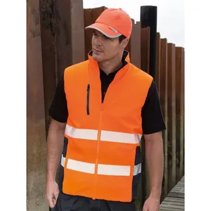Chaleco de Seguridad Reversible Personalizado con Acolchado Suave y Adhesivos Reflectantes y Luces para Uso Promocional - Product Image 1