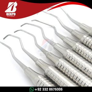 Juego de 7 Piezas de Instrumentos Quirúrgicos de Acero Inoxidable para Rellenos Dentales de Composite, Reutilizables, con Empuñadura Ergonómica, Certificación CE - Product Image 4