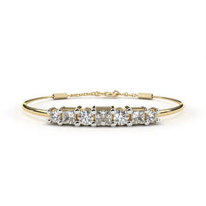 Bracelet en or 18 carats avec diamants de laboratoire - Élégant et éblouissant - Product Image 3