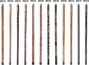 Bastón de madera para hombres y mujeres, mango de pavo real, hecho a mano, regalo personalizado y plegable para hombres - Product Image 3