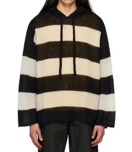 Venta al por mayor mantener caliente streetwear invierno logotipo gráfico personalizado Sudadera con capucha de gran tamaño - Product Image 4