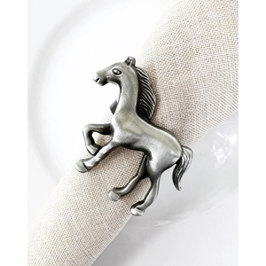 Hot Selling Home Hotel Dining Table Decorative <b>Napkin</b> Ring Elegance Bronze Animal <b>Napkin</b> Holder Set Of 4 Horse Metal <b>Napkin</b> Ring - Product Image 5