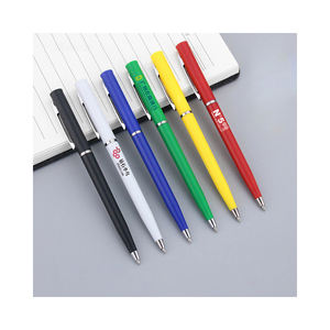 أقلام حبر جاف من البلاستيك النحيف المخصص للفنادق الترويجي أقلام حبر جاف رخيصة للإعلان عن أقلام كرة هيلتون نوع قلم شعار فندق شيراتون - Product Image 1