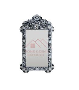 Black and <b>White</b> Wall Decor <b>Mirror</b> Bone Inlay Home Wall Decor <b>Mirrors</b> - Product Image 1