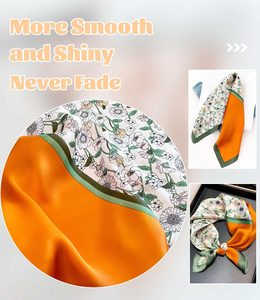 Custom Printed Solid Plaid Casual Luxury <b>Silk</b> <b>Scarves</b>-Personalized Designer Fashion Wholesale - Product Image 3