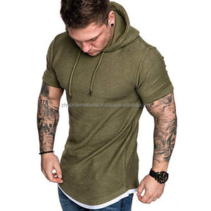 Sudadera con capucha de invierno para hombre de alta calidad, sudadera de manga corta de Color sólido Premium con forro, jersey de Hip Hop con logotipo personalizable - Product Image 3